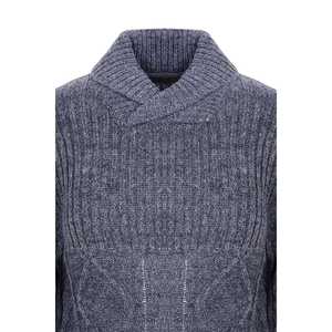 100% Cotton <b>Cable</b> <b>Knit</b> <b>Sweater</b> Zipper Closure Formal Style Winter Summer Hood Collar Anti-Wrinkle Anti-Shrink Pattern Print - Product Image 1