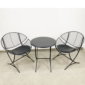 CBCF022 - Ensemble table et chaises papillon en fer au design moderne pour café et détente avec revêtement en poudre - Product Image 1