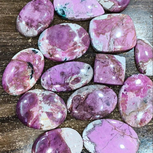 Piedras preciosas sueltas de cabujón de calcita de cobalto Rosa Natural de alta calidad personalizadas para la fabricación de joyas precio al por mayor - Product Image 2