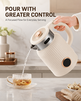 Bouilloire Électrique en Acier Inoxydable 2 L, Maintien au Chaud Intelligent, Arrêt Automatique, Commande par Bouton-Poussoir, 1000W, Usage Domestique
