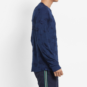 Sudaderas de hombre de estilo callejero de algodón 100% de alta calidad, sudadera desgastada resistente de alta calidad personalizada - Product Image 2