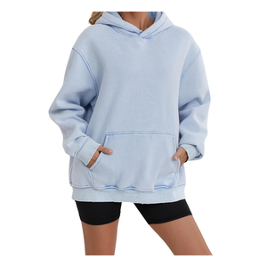 เสื้อฮู้ดสวมหัวผ้าฟลีซผ้าฝ้าย100% สำหรับผู้ชายระบายอากาศใส่สบายปักลายฤดูหนาว - Product Image 2