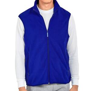 Noir hommes hiver léger polaire gilet décontracté réversible laine vêtements d'extérieur respirant et coupe-vent - Product Image 5