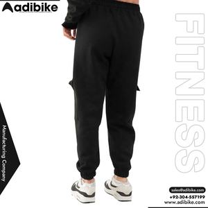 Joggers de sport pour femmes sur mesure, taille mi-haute, devant plat, en polaire respirante, broderie, entraînement hivernal, logo personnalisé, vente en gros - Product Image 2