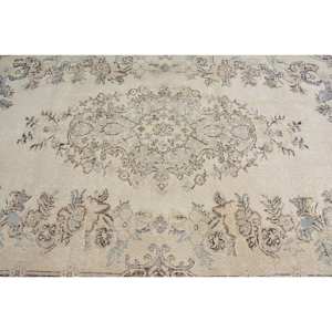 Clásico Beige marrón 5,4X8,9 pies Vintage alfombra turca Imitación Piel de conejo látex nuevo Patchwork rectángulo alfombras de pasillo para cabecera - Product Image 5