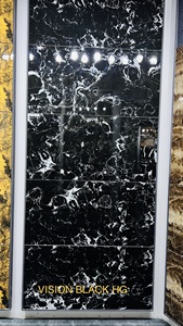 Morbi India's Modern 600*1200mm Carreaux de porcelaine polie 8.8mm d'épaisseur lisse, brillant, propre et brillant Conception de briques réfractaires - Product Image 6