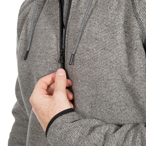 Sweat à capuche décontracté pour homme, fermeture éclair, 100% coton, écologique, séchage rapide, pour la marche, la salle de sport, les exercices d'étirement - Product Image 4