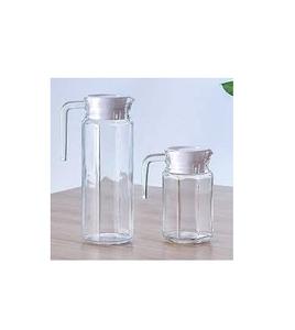 Morden Design Best Selling Glass Water Pitcher With <b>Lid</b> for Water Juice Wine Kitchen Table Top Decorative Glass Jug - Product Image 1