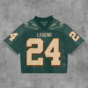 Fabricante de alta calidad Hombre Retro Manga corta Rayas Boxy Fit Cropped Polo Camisetas Vintage Malla Fútbol Jersey Hombres - Product Image 6