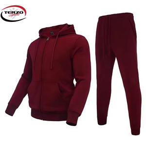 พรีเมี่ยมคุณภาพกีฬายิมฟิตเนสการฝึกอบรมวอร์มผู้ชายสองชิ้นชุด Tarck ชุดสไตล์ใหม่สบายๆกลางแจ้งผู้ชายวอร์ม - Product Image 2