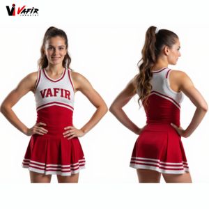 Venta al por mayor 2025 personalizado niñas porristas uniforme Spandex algodón poliéster látex material de nailon - Product Image 1