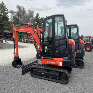 Mini-excavatrice Kubota KX040-5 d'occasion, 4 tonnes, excavatrice sur chenilles compacte, excavatrice hydraulique pour travaux agricoles et de construction - Product Image 1