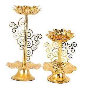 Candélabre de mariage en argent de meilleure qualité au design vintage pour la décoration d'éclairage bougeoirs en métal bougeoir - Product Image 6