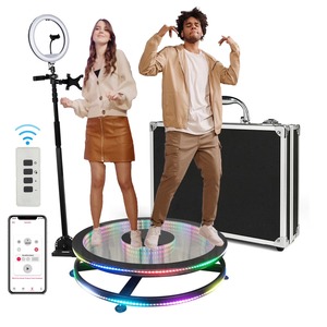 New <b>360</b> Photo <b>Booth</b> Machine for Parties with Flight Case,Extra Battery,Logo Customization <b>360</b> Spin <b>Camera</b> <b>Booth</b> For 4-5 People - Product Image 3