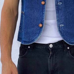 Dernier design, logo personnalisé, hommes, haute qualité, vente en gros, décontracté, grande taille, respirant, polyester/coton, veste en jean - Product Image 3