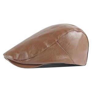 Casquette de gavroche en cuir hommes femmes bérets britanniques visières casquettes bureau fête peintre chapeau angleterre Style automne bonnets loisirs - Product Image 4