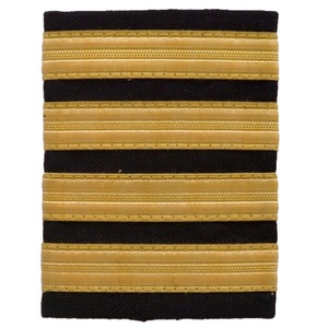 High Quality blazer Badge <b>Flat</b> Gold Wire Hand Embroidery crest Tactical Custom logo Embroidered Badges - Product Image 2