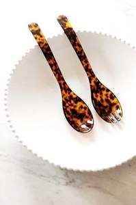 Juego de cuchara de cuerno natural decorativa con patrón único ideal para espacios de cocina y comedor artesanales hechos a mano - Product Image 4