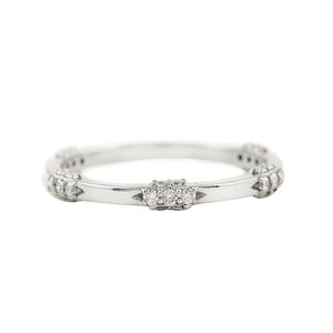Dernière qualité de bijoux en or pur faits à la main, bague d'éternité en diamant pavé naturel pour femmes - Product Image 2