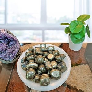 Pierres naturelles de pyrite de qualité supérieure-Cristaux de pierres précieuses métalliques pour l'abondance et la protection - Product Image 3