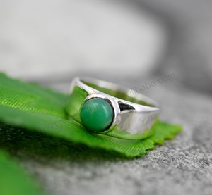 แหวนนิรันดรของผู้ชาย925เงินสเตอร์ลิงประดับอัญมณีสายรัดข้อมืออัญมณีชั้นดีแบบคลาสสิก - Product Image 6