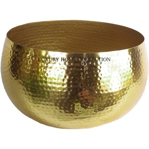 Jardinière en métal design faite à la main avec un aspect poli unique pour la décoration esthétique de la maison et du bureau - Product Image 2