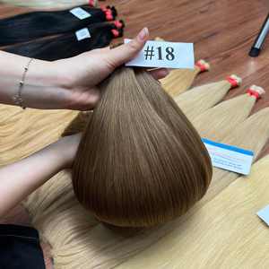 Extensions de cheveux de nombreuses couleurs en vrac lisses de meilleure qualité, 100% cheveux bruts vietnamiens sans perte, sans emmêlement ni désordre - Product Image 1