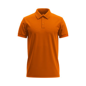 Fabricante de ropa respetuoso con el medio ambiente, Polo de algodón orgánico de punto texturizado, tela sostenible para hombres, transpirable y personalizado - Product Image 1