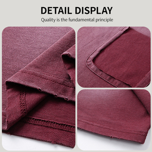 Wholesale OEM Oversized Heavyweight T-Shirt Cotton Pocket <b>Drop</b> Shoulder Tees Vintage <b>Acid</b> Wash Streetwear Custom Men T Shirt - Product Image 5