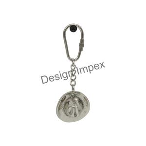 Llavero estilo sombrero de vaquero, accesorios de regalo personalizados de Metal, llaveros ecuestres y llaveros de Metal, acabado pulido brillante - Product Image 1