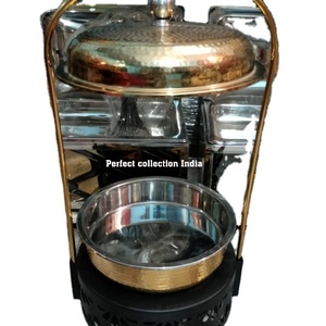 Fournitures pour hôtels et restaurants Réchaud alimentaire Plat de service Buffet Traiteur Acier inoxydable 9L Réchauds à buffet Ensemble de réchauds à buffet - Product Image 1