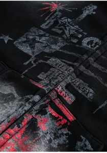 Sudadera con capucha bordada Vintage para mujer, sudadera holgada con cremallera, ropa informal estilo Hip Hop, abrigo informal de talla XS para invierno - Product Image 4