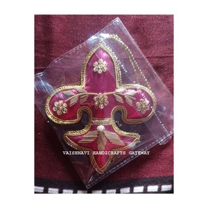 Ornamento de decoración de Navidad, bordado hecho a mano, fabricante indio, diseño único - Product Image 1