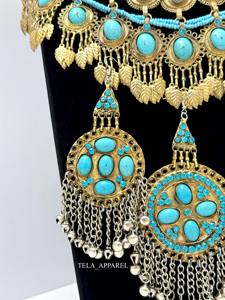 Collar de Fiesta para Mujer, Estilo Bohemio, Vintage, con Cuentas de Cobre Hechas a Mano, Cultura Tribal Afgana - Product Image 4