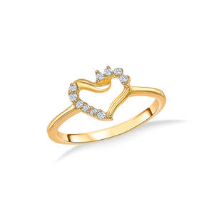 Anillo de Oro Amarillo con Diamante Corte Esmeralda para Mujer, Joyería Fina Hecha a Mano - Product Image 2