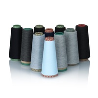 Vente en gros de fil de filature à anneaux en polyester recyclé 21S filé pour chaussettes tricot tissage