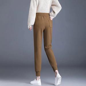 Jambe droite gris pantalons de survêtement femmes pantalon tenue automne taille haute pantalon ample Baggy blanc cravate teinture survêtement pantalons de survêtement - Product Image 3