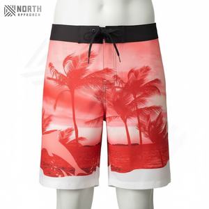 กางเกงขาสั้นชายหาดสำหรับผู้ชายกางเกงขาสั้นวิ่งทำจากผ้าฝ้ายโพลีเอสเตอร์แห้งเร็วระบายอากาศได้ดีพิมพ์โลโก้ตามสั่งสำหรับฤดูร้อน - Product Image 1