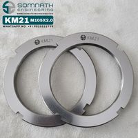 Precision Class 4 Self-Locking Right Hand CNC Machined Bearing Lock Nut KM21 M103X2.0 Metric Stainless Steel Adapter Sleeve