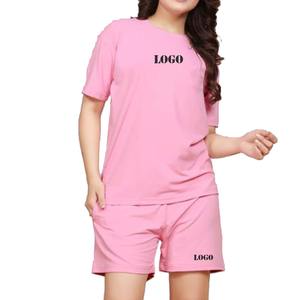 Summer Two Piece Sleeveless Crop Tops T Shirts and <b>Shorts</b> Set <b>Women</b> Custom Ribbed 2 Piece Tank Top Set <b>Women</b> Clothing <b>shorts</b> set - Product Image 1