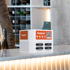 Tùy Chỉnh 4-Khe Cắm Bester BST-0264 Ngân Hàng Điện Chia Sẻ Trạm Sạc Li-Polymer Pin Màn Hình Hiển Thị 90W Đầu Ra Cho Thuê - Product Image 6