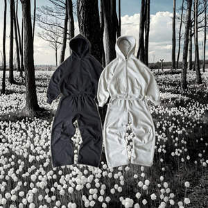 Vente en gros de survêtements pour hommes, tendance, vintage, automne, pull-over, design personnalisé, broderie, impression numérique, 100% polyester - Product Image 4