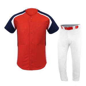 Uniforme de béisbol para hombre de último diseño uniforme de béisbol de la mejor calidad al por mayor con logotipo personalizado - Product Image 1