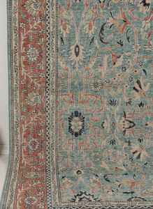 พรมเช็ดเท้าดีไซน์วินเทจสีน้ำเงิน8x10ถักมือปรับแต่งได้พรมพื้นที่ตุรกี - Product Image 2