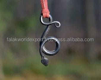 Medieval Style Hand Forged Iron Neck Pendant Fashion Necklace for Men From Falak World Export