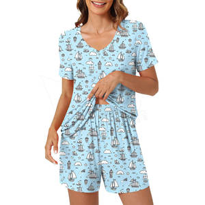 ชุดกางเกงขาสั้นผู้หญิงทำจากผ้าฝ้ายน้ำหนักเบาทำจากผ้าฝ้าย - Product Image 3