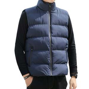 เสื้อกั๊กขนเป็ดสำหรับผู้ชายเสื้อโค้ทเสื้อกั๊กขนเป็ดสีกรมท่าสำหรับฤดูหนาว - Product Image 6