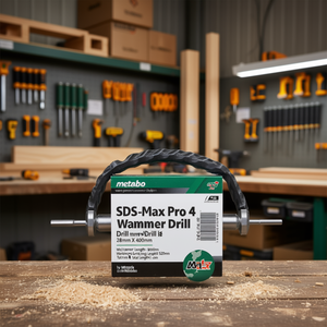 Broca SDS-Max Pro 4 para Martillo Perforador de 28 mm x 400 mm de Longitud de Trabajo, 520 mm de Longitud Total, de Metabo - Product Image 3