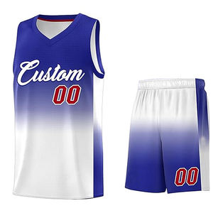 ชุดบาสเก็ตบอลแบบระเหิดสำหรับผู้ใหญ่เสื้อทีม100% ผ้าโพลีเอสเตอร์ออกแบบโลโก้ได้ตามต้องการขนาดใหญ่พิเศษ - Product Image 6