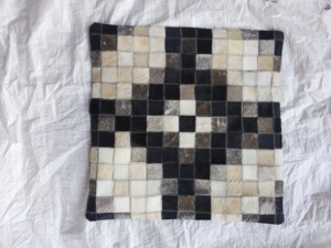 Natural Cowhide <b>Leather</b> <b>Cushion</b> <b>Covers</b> Handcrafted Comfortable Ethically Produced Embossed Design Unisex 300g <b>LEATHER</b> HUNT Brand - Product Image 2